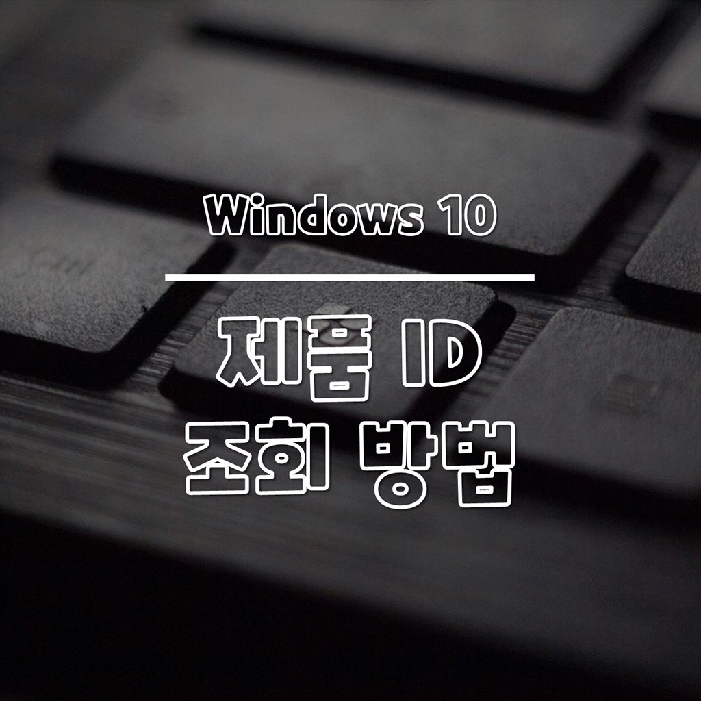 윈도우10 제품 ID 조회 방법 썸네일